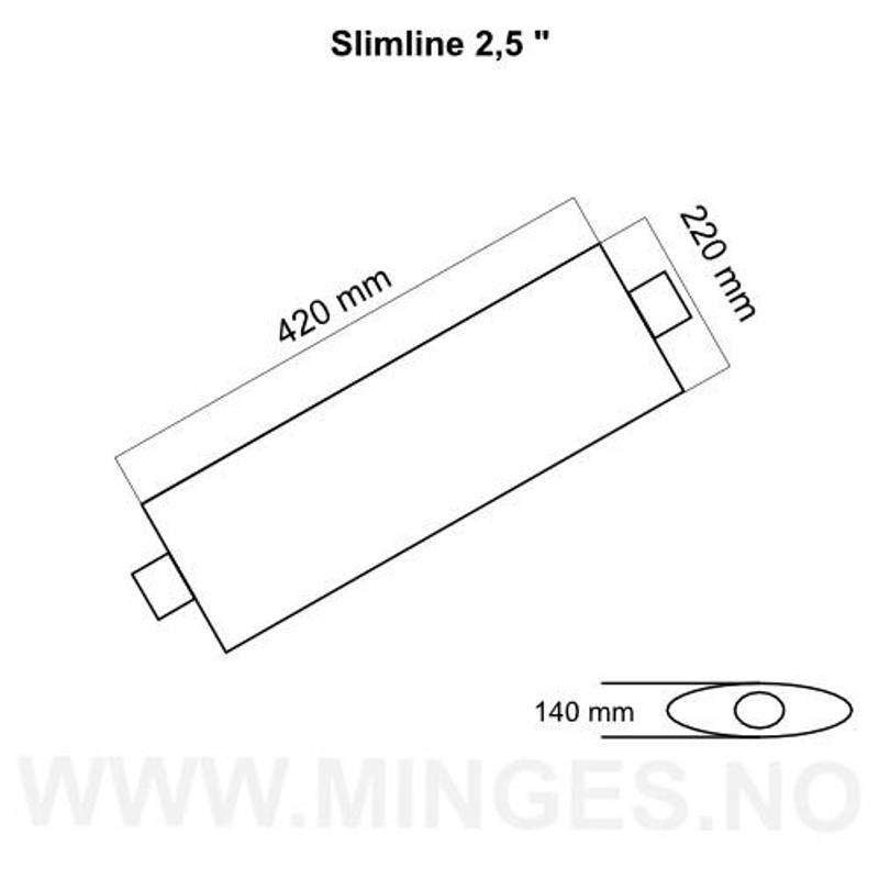 EKSOSPOTTE SLIMLINE 2,5