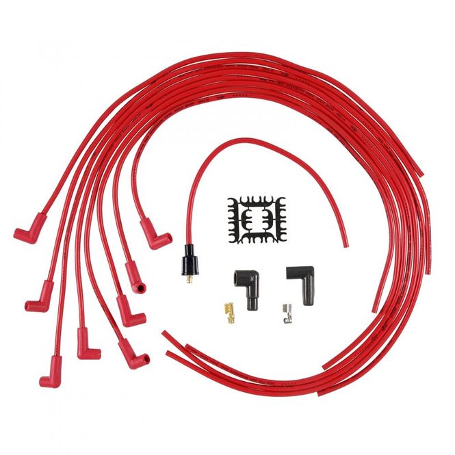 Hovedbilde PLUGGKABEL BYGGESETT 90° RØD